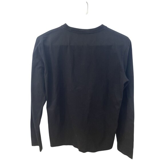 Miu Miu Black Long Sleeve Shirt With Embroidered Logo & Mushroom Graphic Size Me - Picture 2 of 7